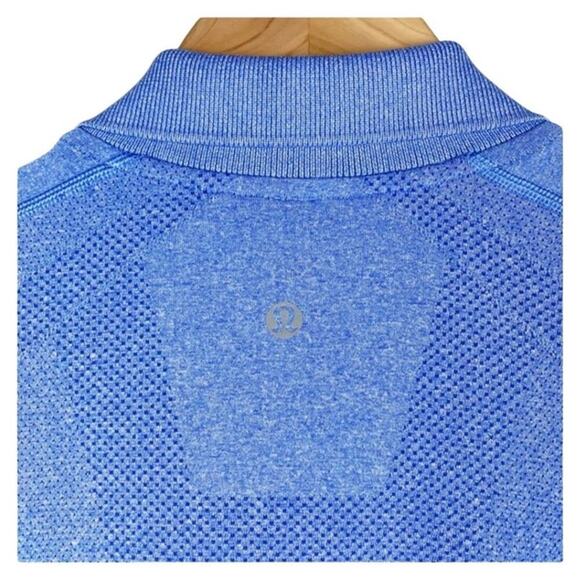 Lululemon Metal Vent Tech Performance Short Sleeve Polo - Men's Large - Blue - Picture 10 of 16